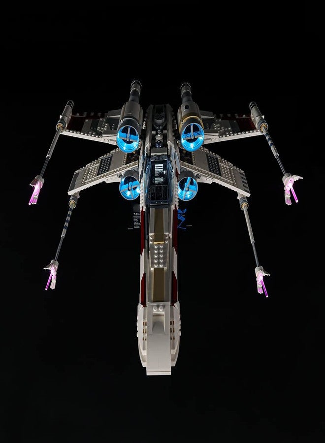 Kyglaring طقم إضاءة LED من Kyglaring متوافق مع مكعبات بناء Lego X-Wing Starfighter 75355، جهاز تحكم عن بعد مطور، الإضاءة فقط، مجموعة النموذج غير متضمنة - Image 5